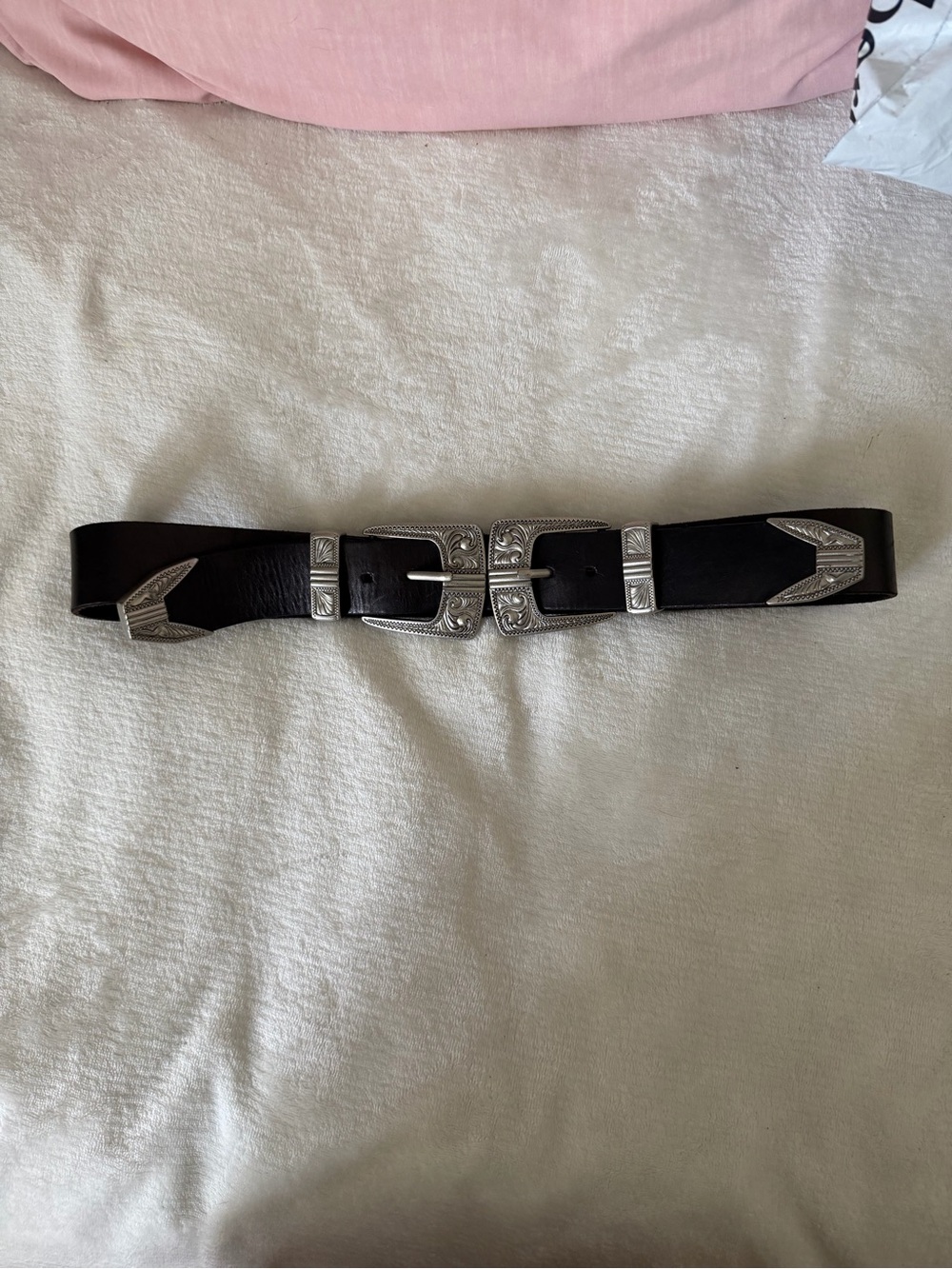Double Buckle western belt